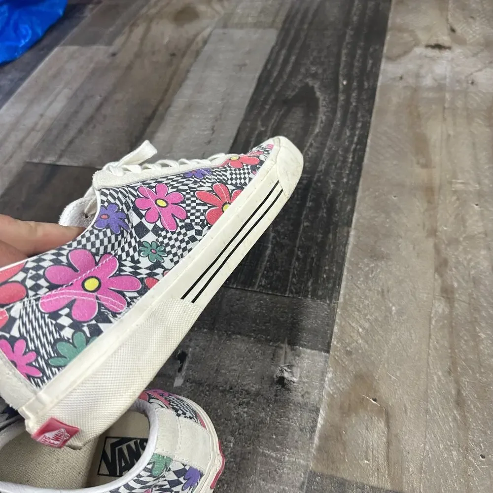 Vans Sid DX‎ Floral Check Men's Low Top Skate Sneakers Size 11